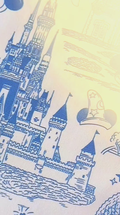 Womens Theme Park Toile Performance Seamless Tank