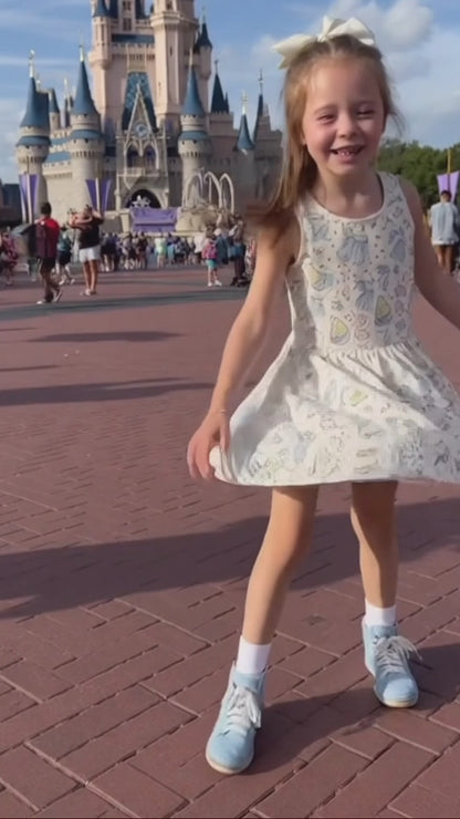 Kids Handcrafted Castle Dreams Twirl Dress